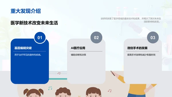 医学研究成果讲座PPT模板