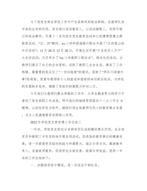 2022年学校党支部党建工作总结.docx
