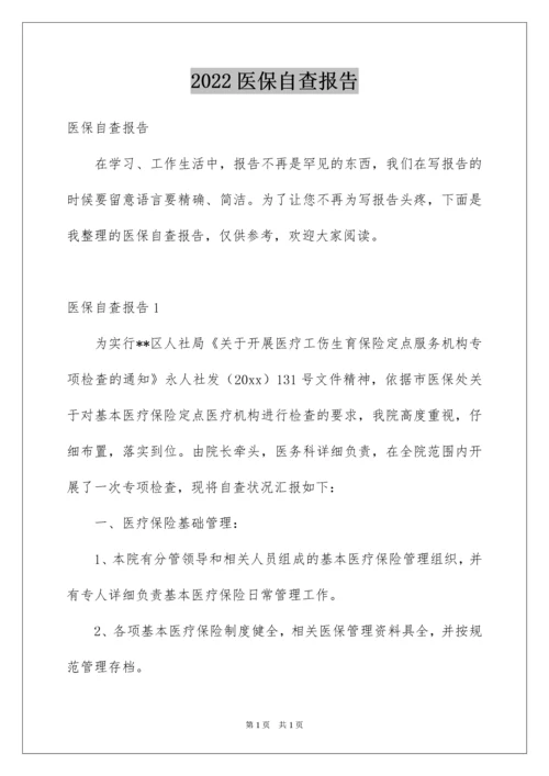 2022医保自查报告_5.docx