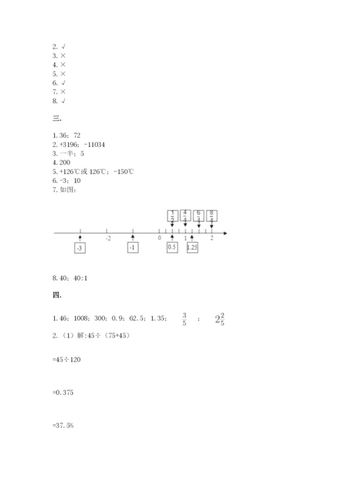 最新苏教版小升初数学模拟试卷附答案【考试直接用】.docx