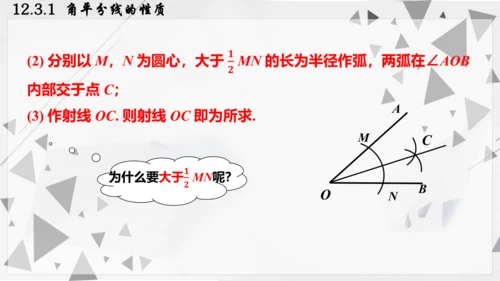 人教版数学八年级上册12.3.1  角平分线的性质课件（共22张PPT）