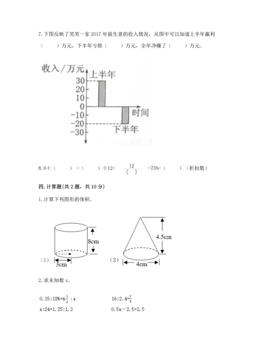 （小升初）六年级下册数学期末测试卷及完整答案（全国通用）.docx