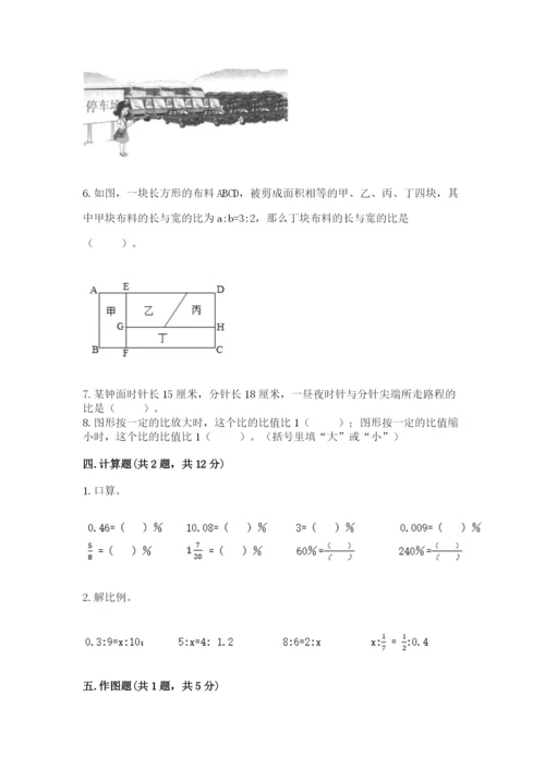 人教版六年级下册数学期末测试卷含答案（黄金题型）.docx