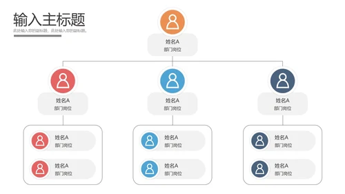 组织结构样式合集PPT模板