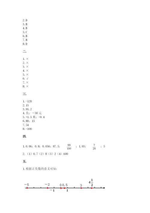 青岛版数学小升初模拟试卷精品【历年真题】.docx