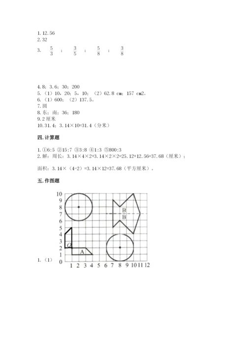 人教版六年级上册数学期末测试卷含答案（能力提升）.docx