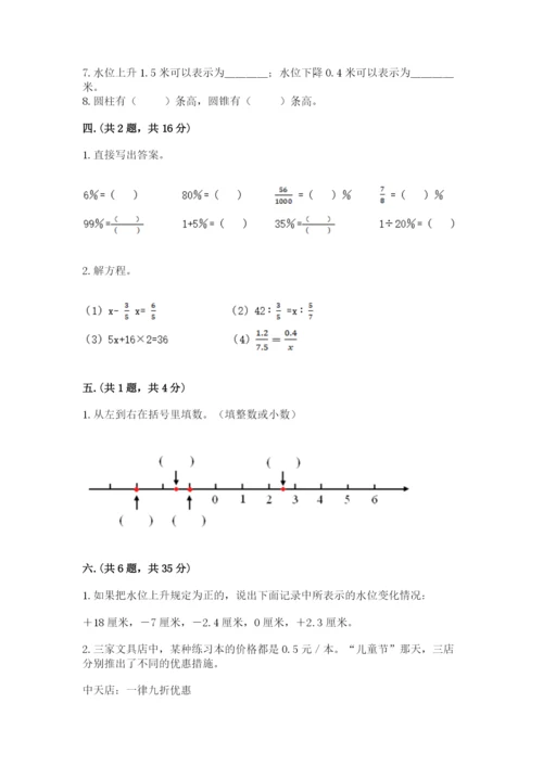 小学毕业班数学检测卷（精练）.docx