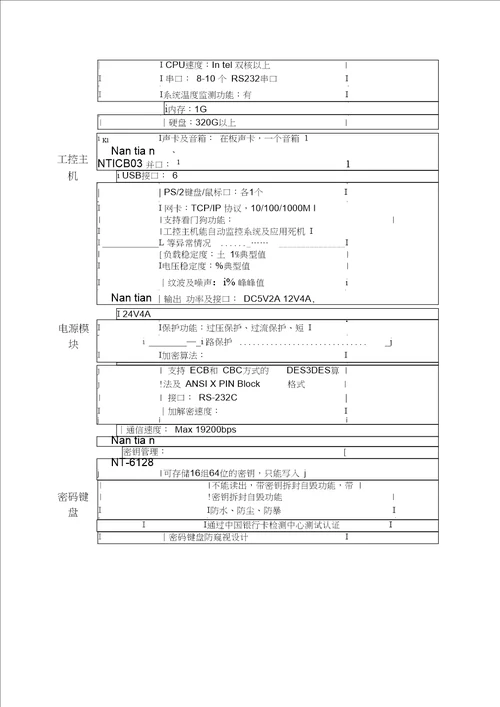 南天自助终端产品手册