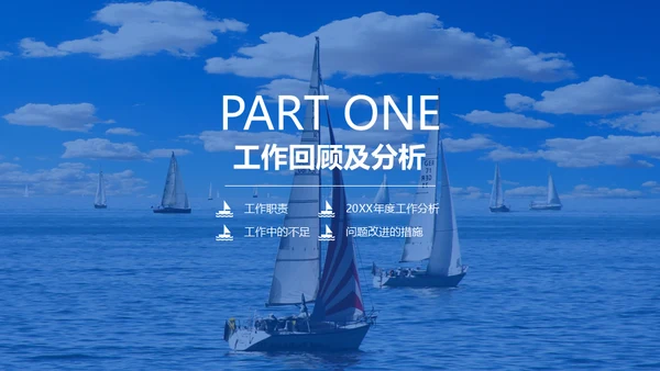 扬帆起航成就梦想市场部年终总结通用PPT模板