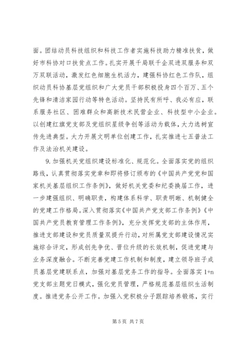 市科协XX年党建工作要点.docx