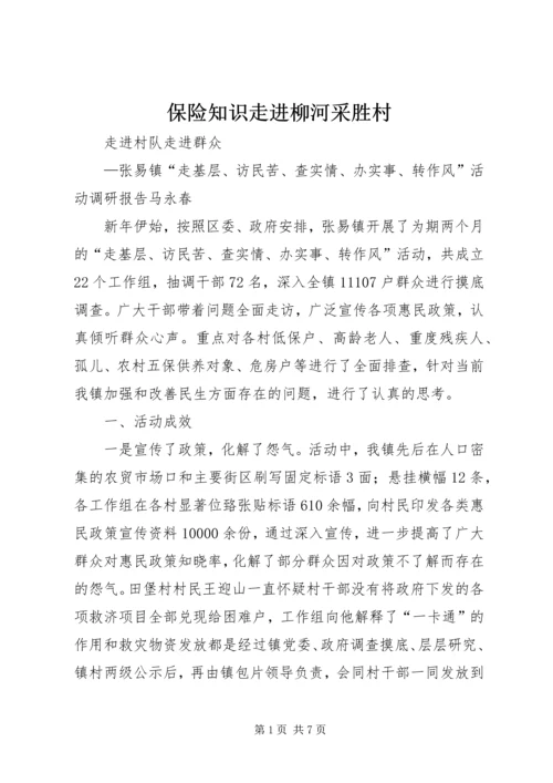 保险知识走进柳河采胜村 (2).docx