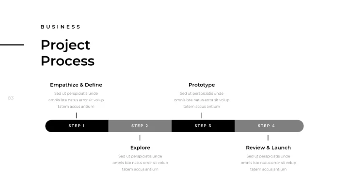 创意黑白调极简主义公司简介动态PPT模板