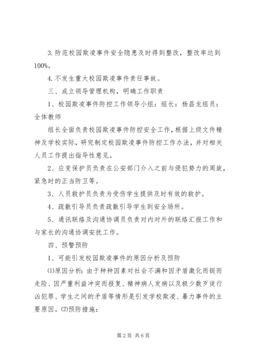 预防和处理校园欺凌的制度和校园欺凌事件应急处置预案.docx