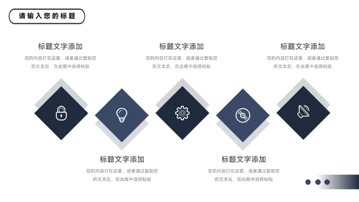 蓝色图文高端季度工作计划PPT模板