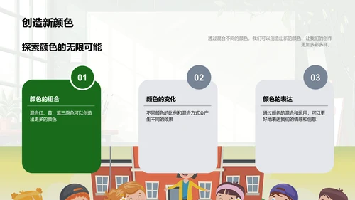 探索颜色实验课PPT模板