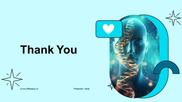 科技风生物医疗教学课件PPT模板