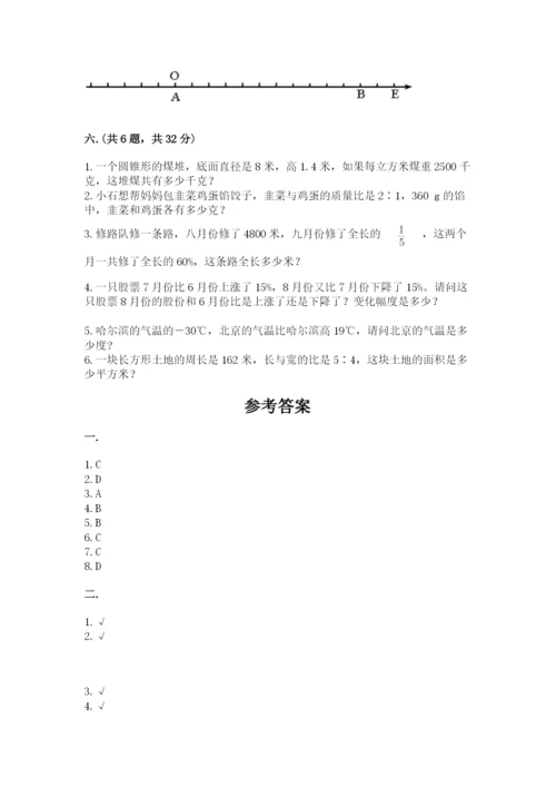 小学数学六年级下册竞赛试题精品（夺冠系列）.docx