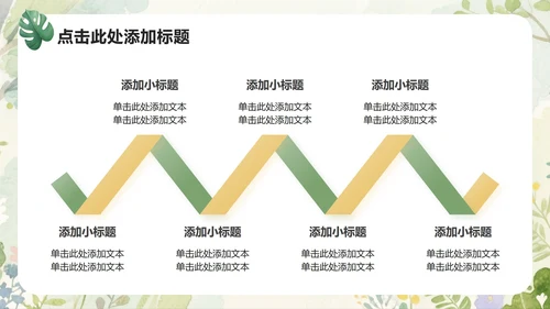 绿色小清新风开学自我介绍PPT模板