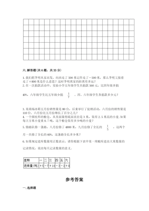 小升初数学期末测试卷（名师推荐）.docx