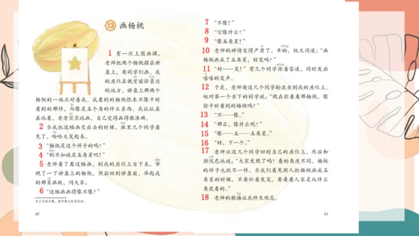 13、画杨桃（第一课时）  课件