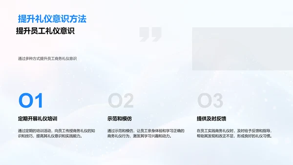金融业商务礼仪提升PPT模板