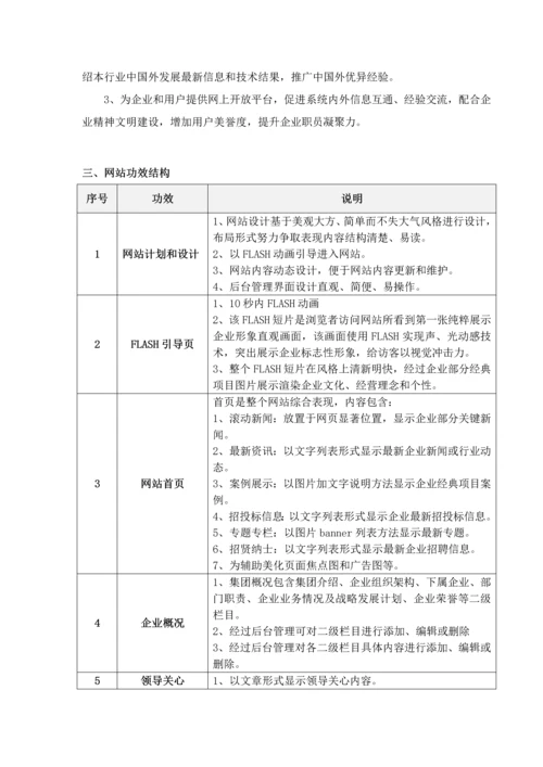 企业门户网站建设专业方案.docx