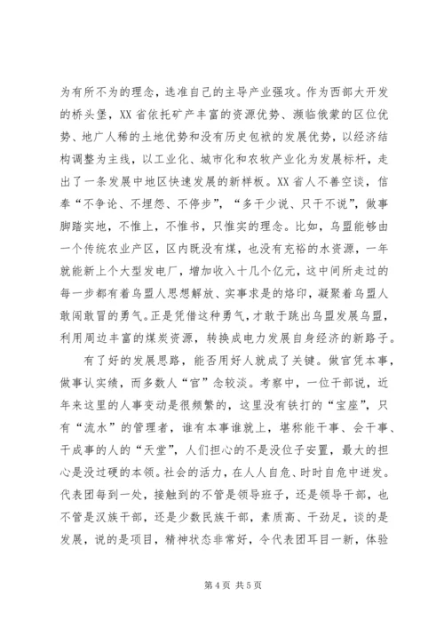 我市党政代表团北上学习考察综述之一.docx