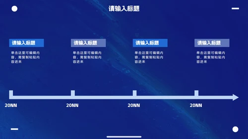 克莱因蓝简约高级商务工作汇报PPT模板