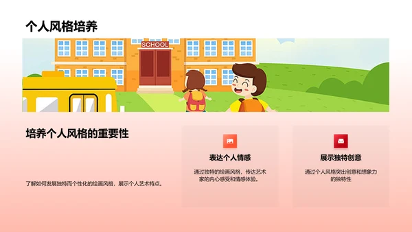 小学美术技巧教学PPT模板