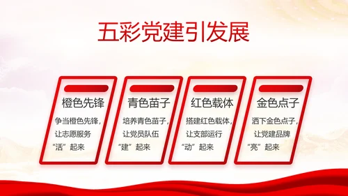 红色十九届五中全会十四五规划专题党课PPT