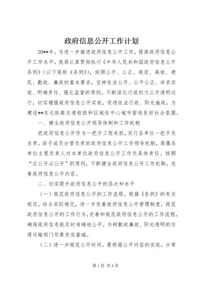 政府信息公开工作计划 (2).docx