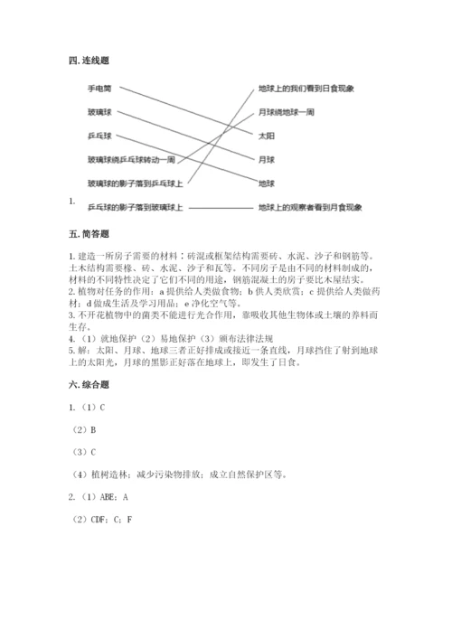 教科版六年级下册科学期末测试卷（a卷）word版.docx