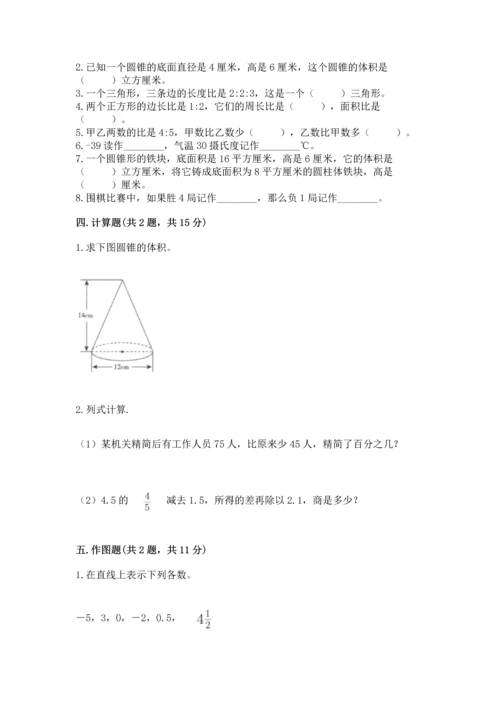 人教版六年级下册数学期末测试卷精品【夺冠系列】.docx