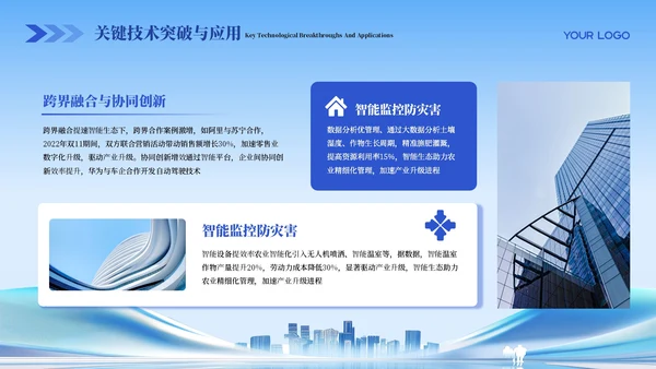 蓝色科技商务风商业计划书PPT模板