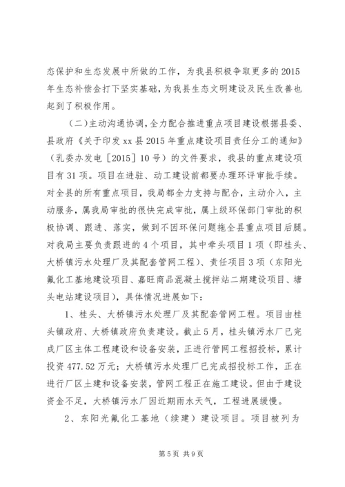 乡镇环保局上半年工作总结及下半年工作计划.docx