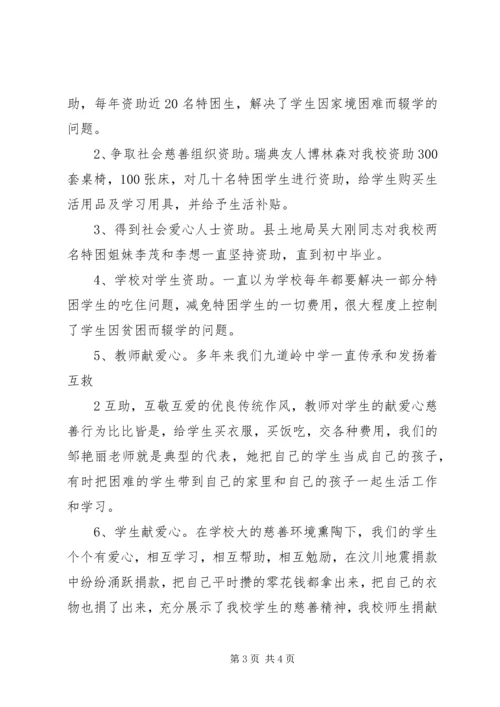 爱心进校园汇报材料 (2).docx