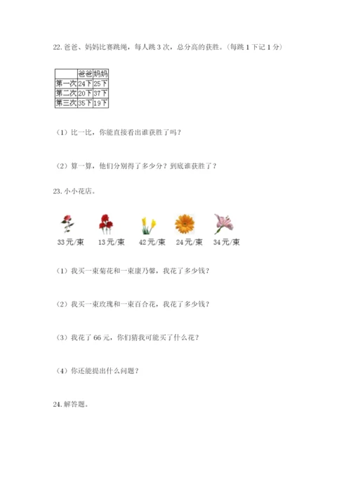小学二年级数学应用题50道带答案（培优b卷）.docx