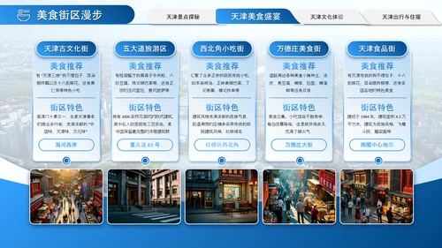 蓝色系简约大气旅游策划通用PPT模板