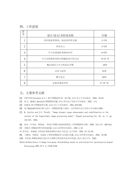 开题报告分段线性变换及其在图像处理中的应用基于分段线性变换的qr二维码图像的增强