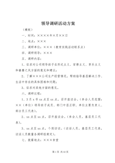领导调研活动方案.docx