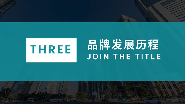简约时尚企业品牌宣传公司介绍通用PPT模板