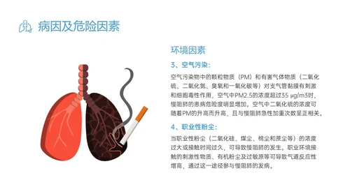 蓝色简约科技慢阻肺相关知识培训PPT课件世界慢阻肺日