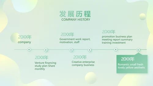 绿色清新公司产品介绍图片展示PPT动态模板