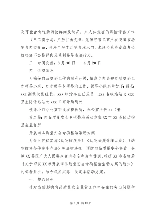 乡镇镇肉品安全专项整治方案.docx