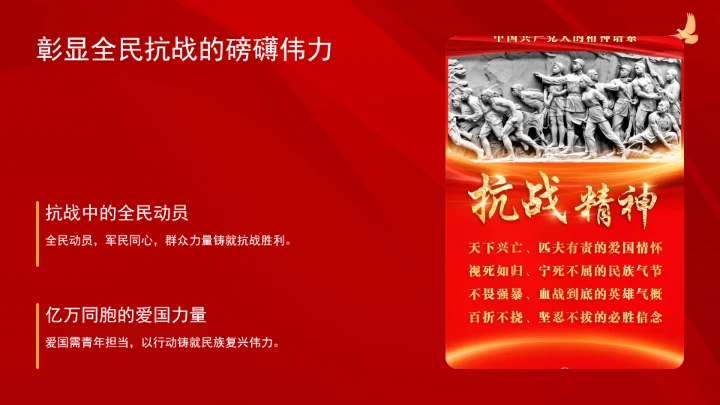 新时代为青年讲好伟大抗战精神ppt课件