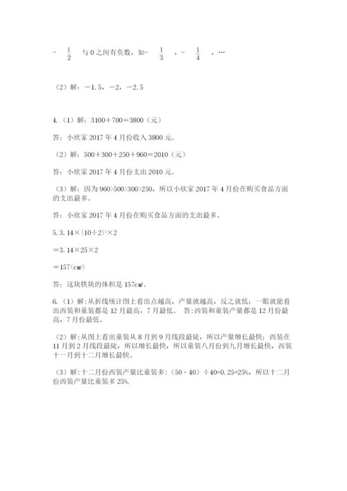 最新北师大版小升初数学模拟试卷附参考答案（轻巧夺冠）.docx