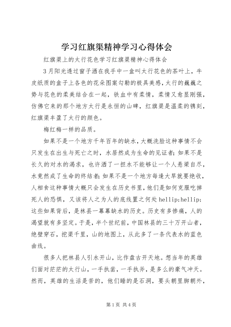 学习红旗渠精神学习心得体会 (2).docx