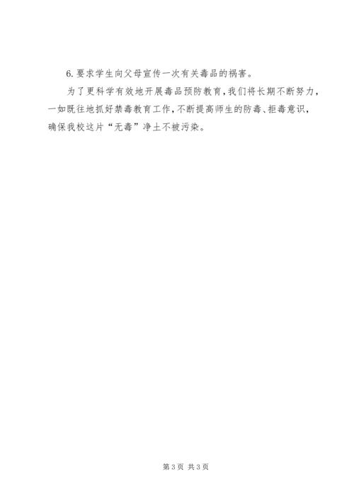 沙坝小学XX年XX年度禁毒教育计划 (2).docx