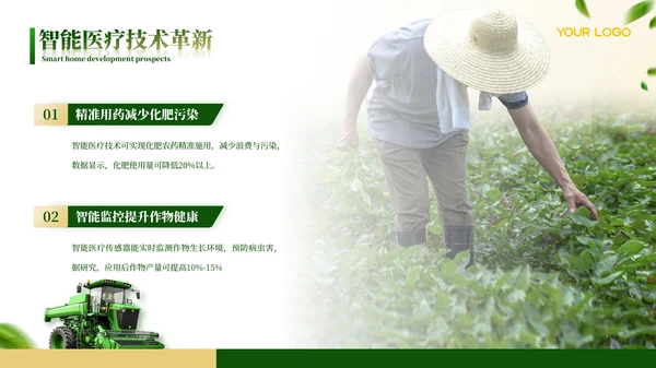 绿色农业工作汇报ppt模板