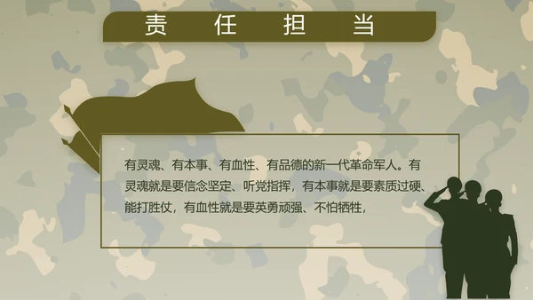 迷彩风部队军事工作总结汇报动态PPT